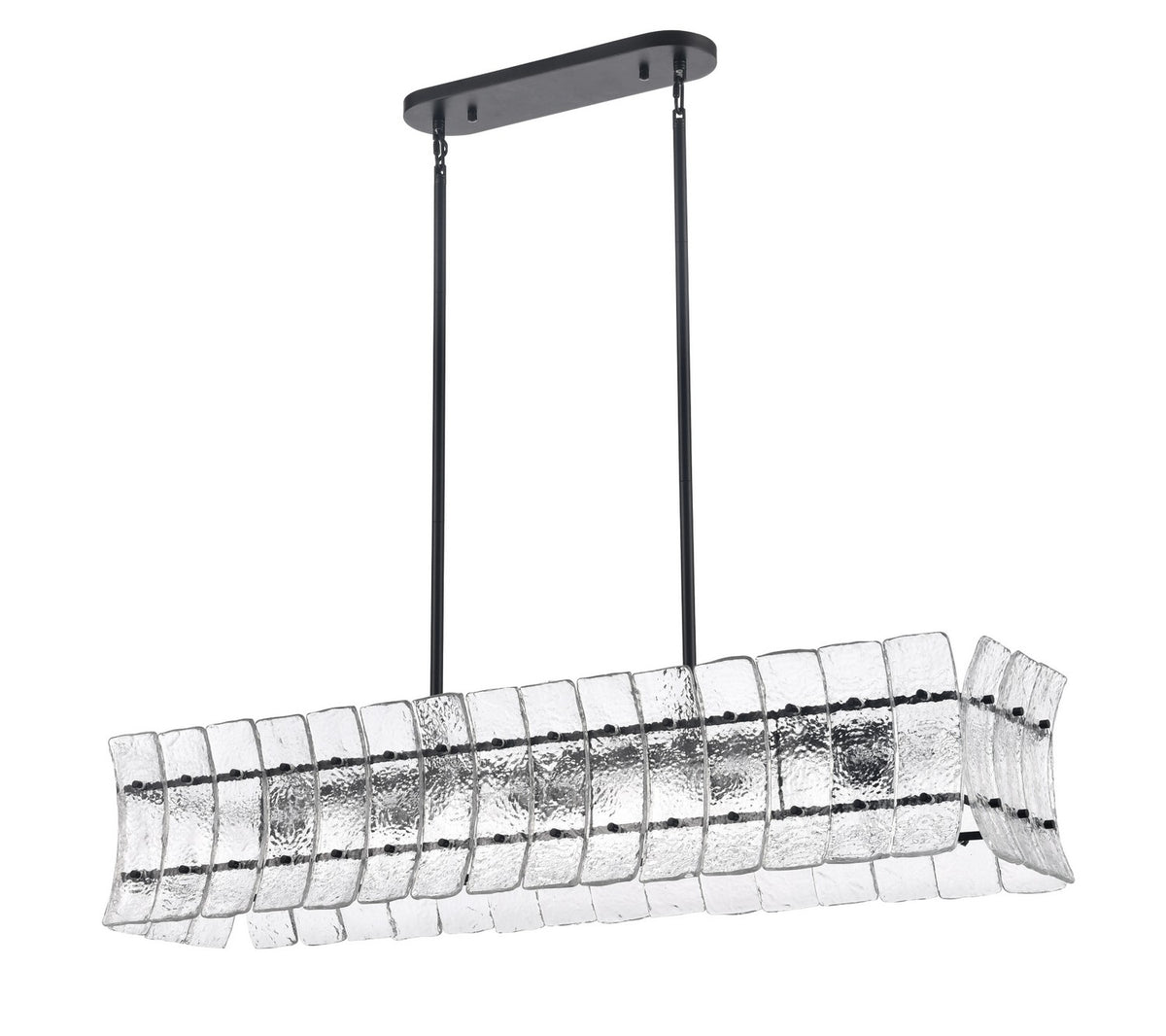 Arabela Lighting - 85254-6 - Six Light Linear Chandelier - Sophie - Matte Black