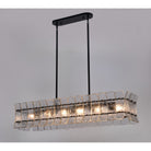 Arabela Lighting - 85254-6 - Luminaire linéaire à six lampes Suspendu - Sophie - Noir mat