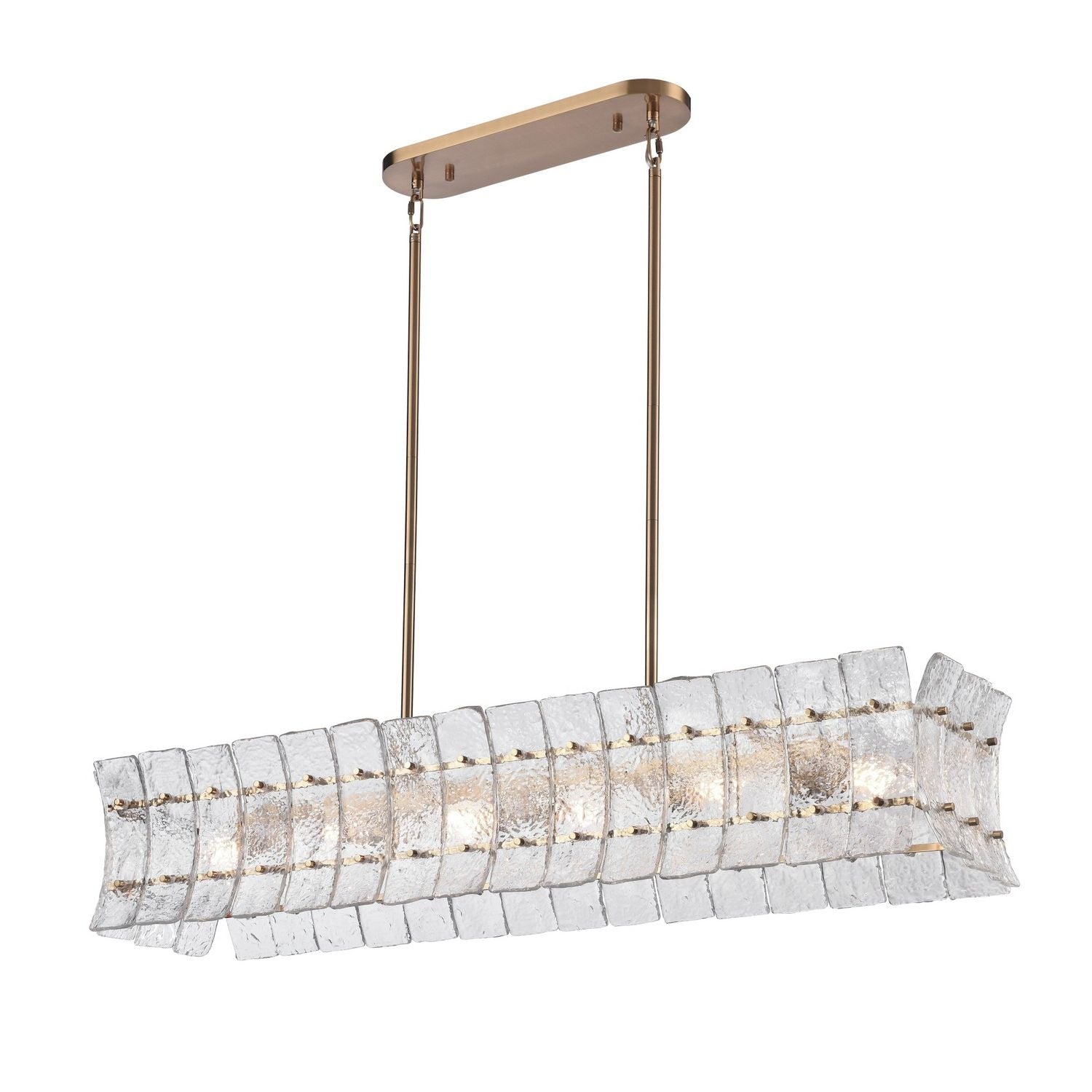 Arabela Lighting - 85354-6 - Luminaire linéaire à six lampes Suspendu - Sophie - Or laqué