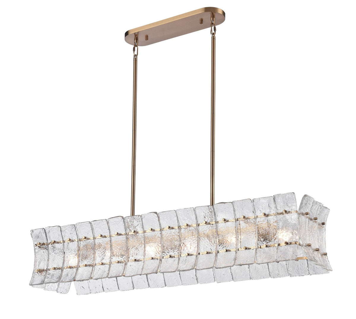 Arabela Lighting - 85354-6 - Six Light Linear Chandelier - Sophie - Lacquered Gold
