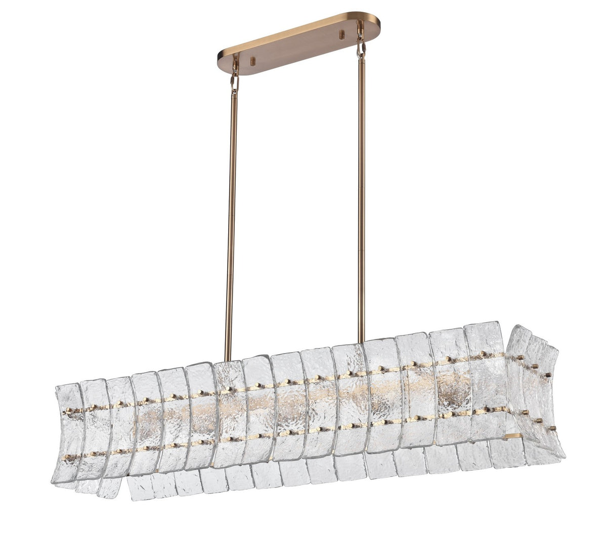 Arabela Lighting - 85354-6 - Six Light Linear Chandelier - Sophie - Lacquered Gold