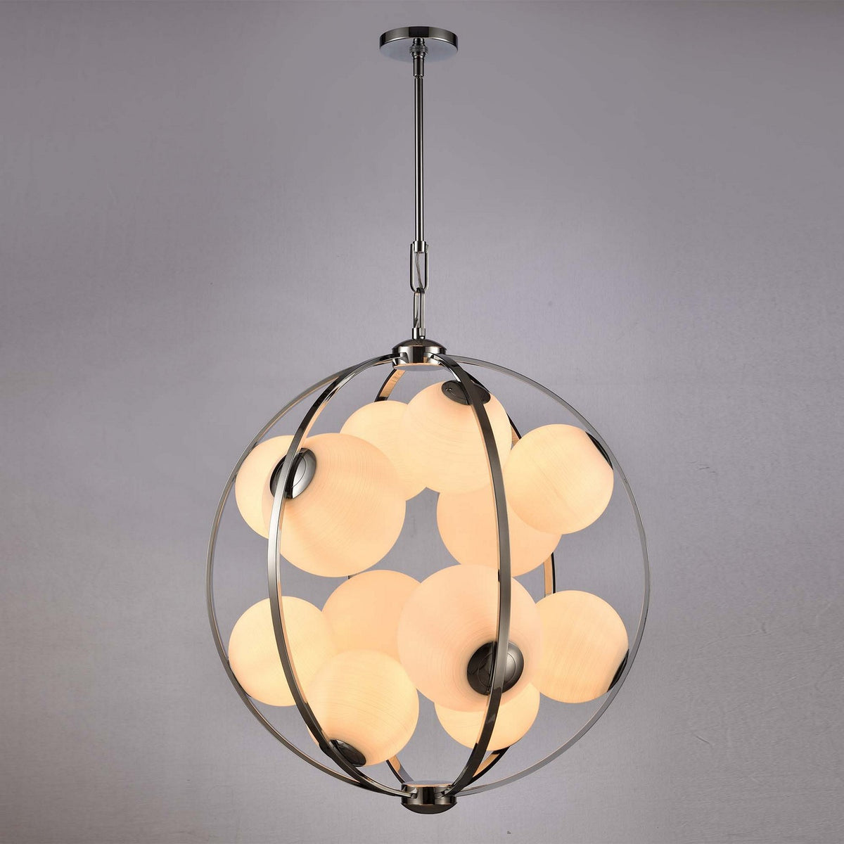 Arabela Lighting - 85370-12 - Guirlande lumineuse à 12 lampes Suspension - Concentro - Chrome poli