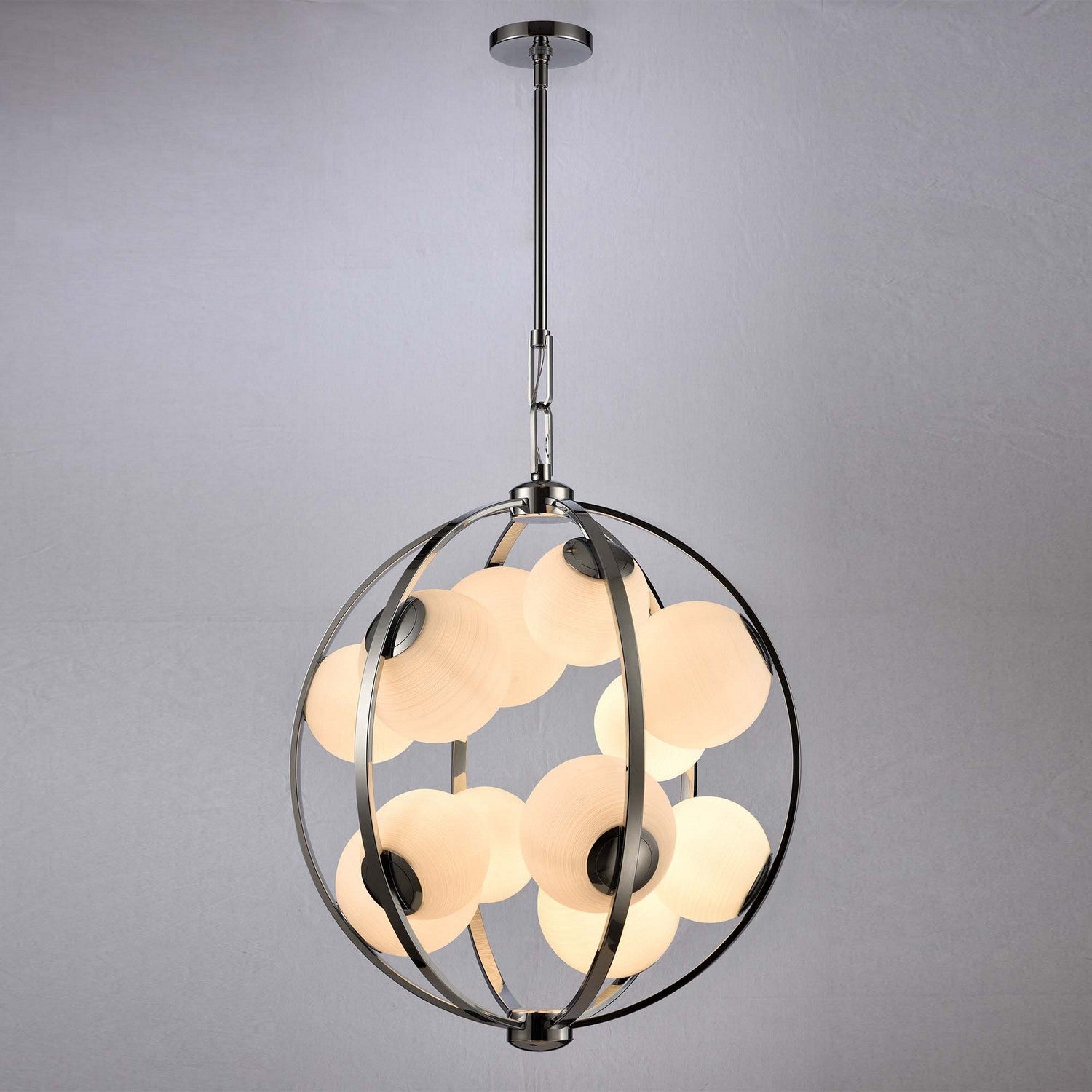 Arabela Lighting - 85371-12 - Guirlande lumineuse à 12 lampes Suspension - Concentro - Chrome poli