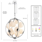 Arabela Lighting - 85371-12 - 12 Light Pendant - Concentro - Polished Chrome