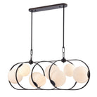 Arabela Lighting - 85273-8 - Luminaire linéaire à huit lumières Suspendu - Concentro - Bronze foncé