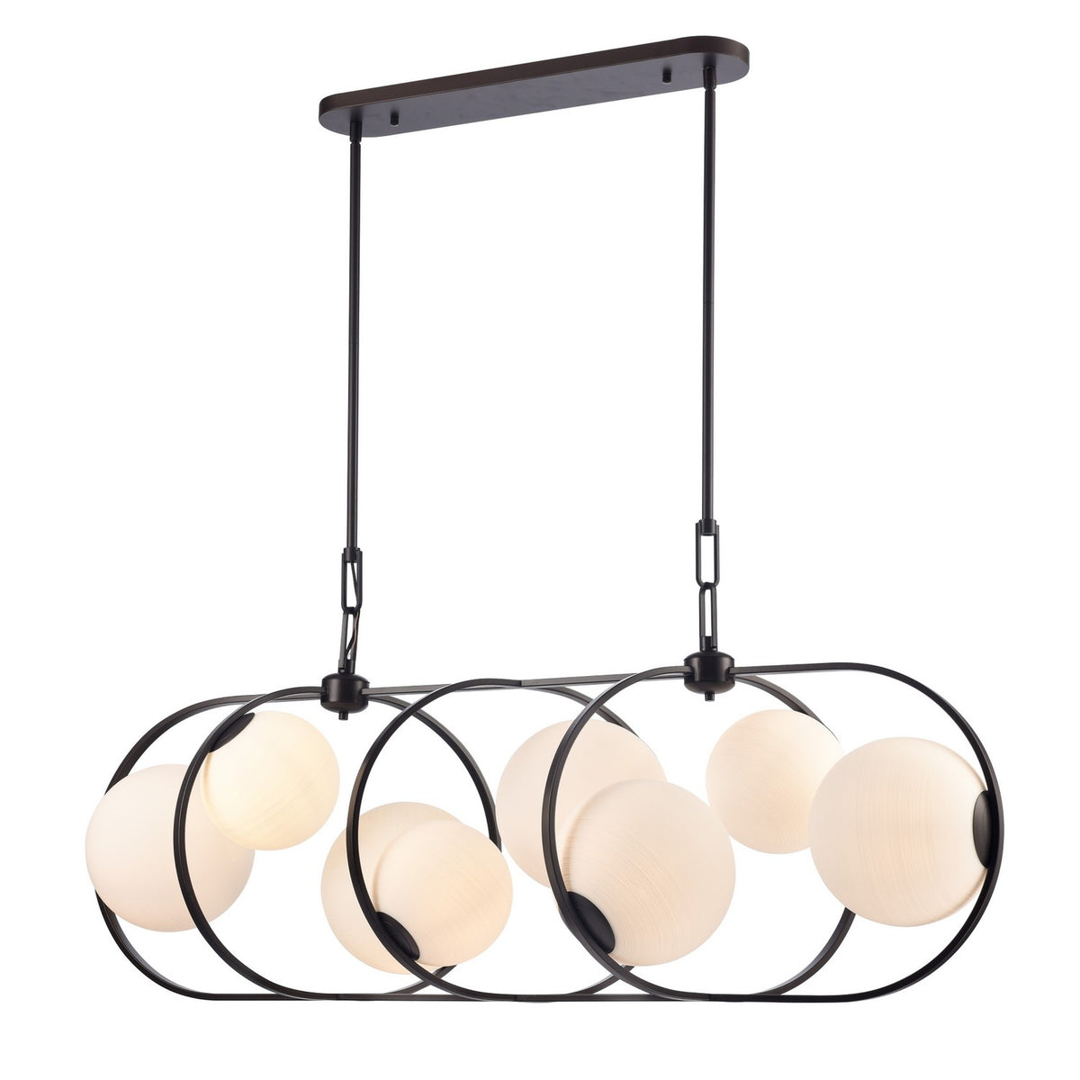 Arabela Lighting - 85273-8 - Eight Light Linear Chandelier - Concentro - Dark Bronze