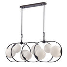 Arabela Lighting - 85273-8 - Luminaire linéaire à huit lumières Suspendu - Concentro - Bronze foncé