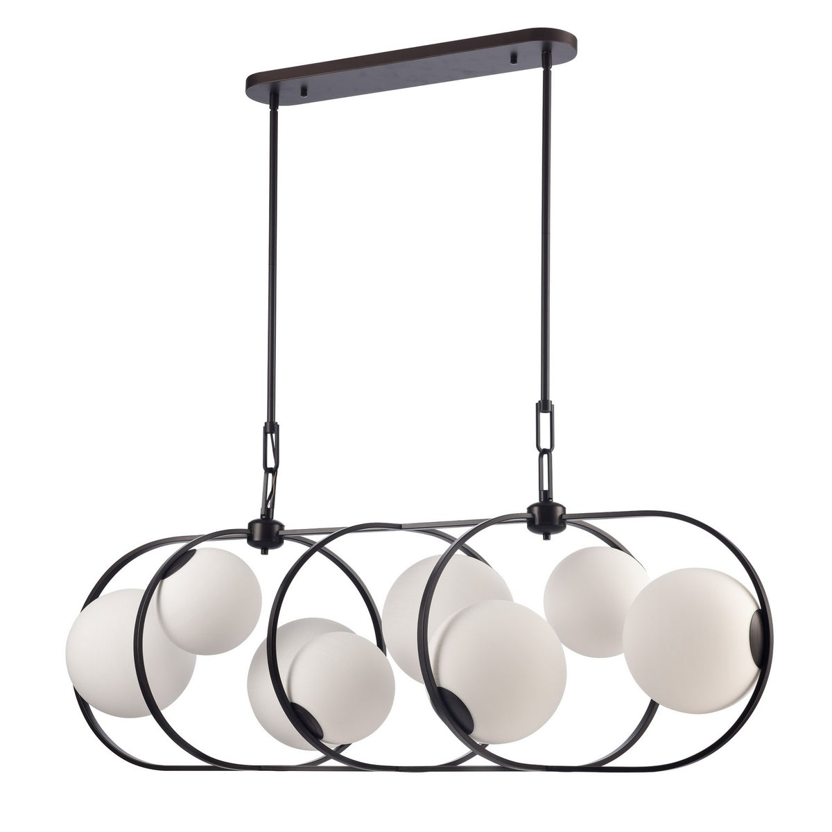 Arabela Lighting - 85273-8 - Eight Light Linear Chandelier - Concentro - Dark Bronze