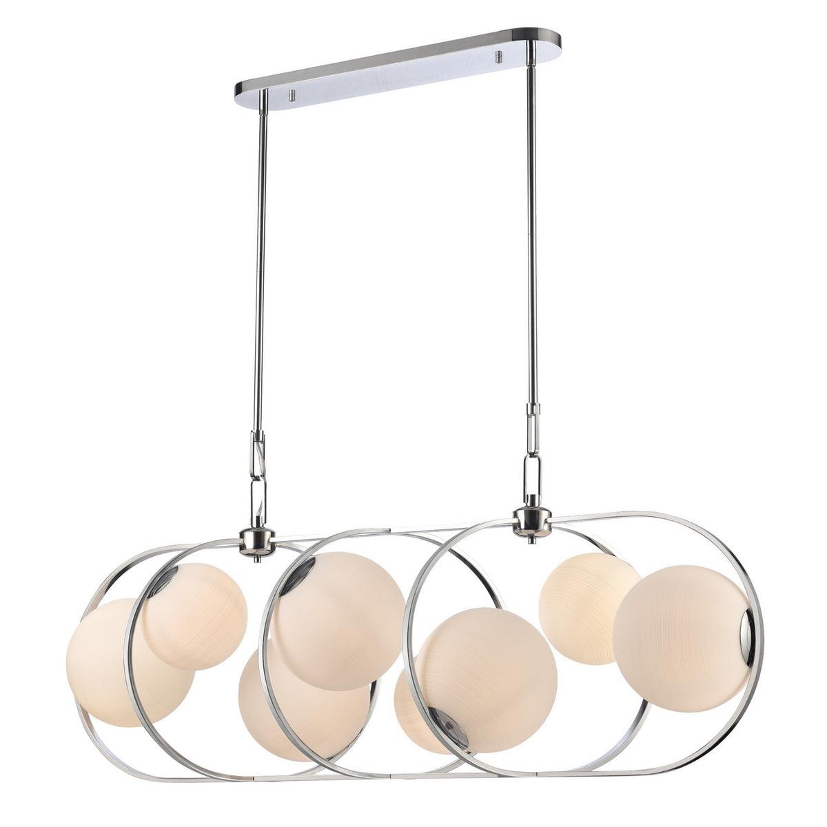 Arabela Lighting - 85373-8 - Eight Light Linear Chandelier - Concentro - Polished Chrome