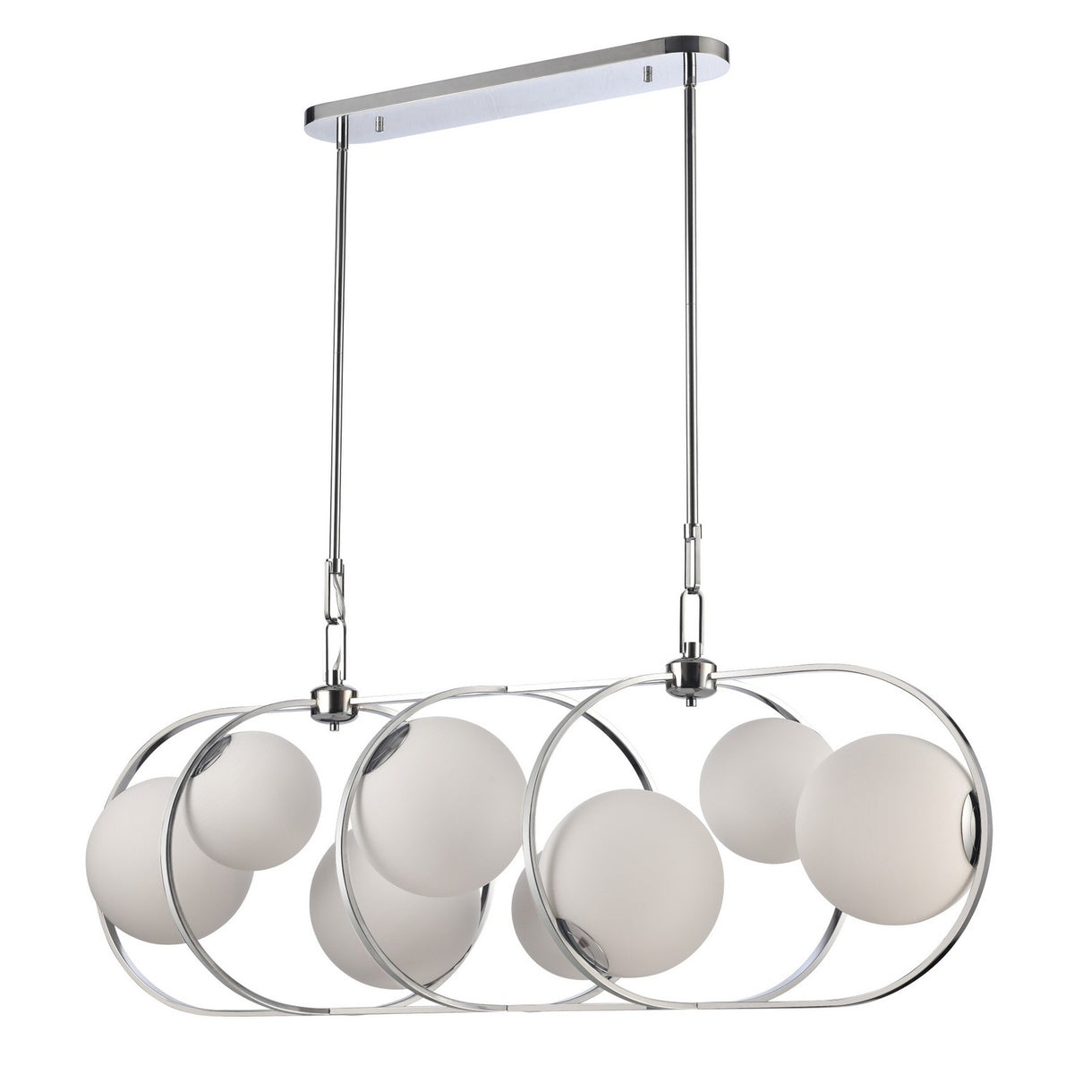 Arabela Lighting - 85373-8 - Eight Light Linear Chandelier - Concentro - Polished Chrome