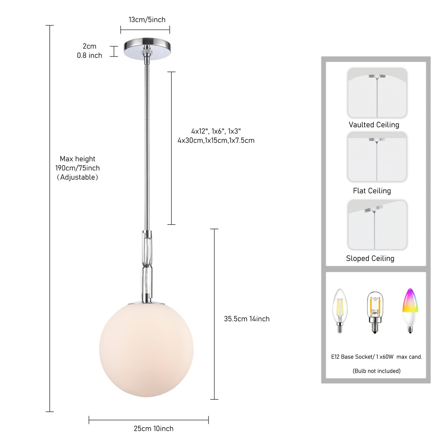 Arabela Lighting - 85375-1 - One Light Pendant - Concentro - Polished Chrome