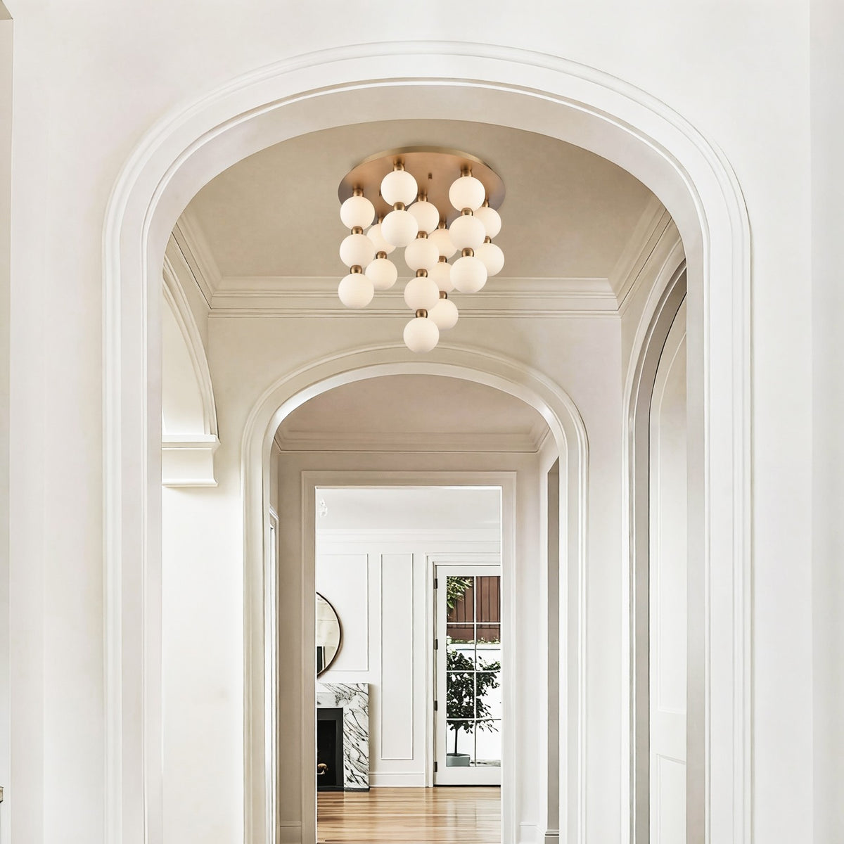 Arabela Lighting - 85281-19 - LED Semi Flush Mount - Mod - Satin Brass