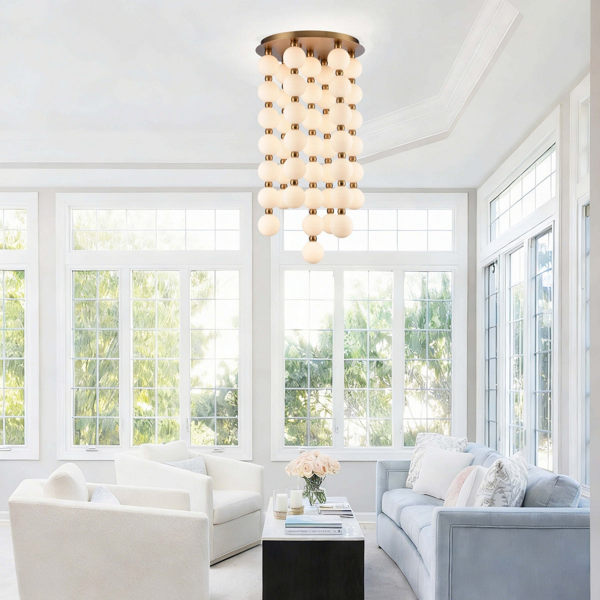 Arabela Lighting - 85283-47 - LED Chandelier - Mod - Satin Brass