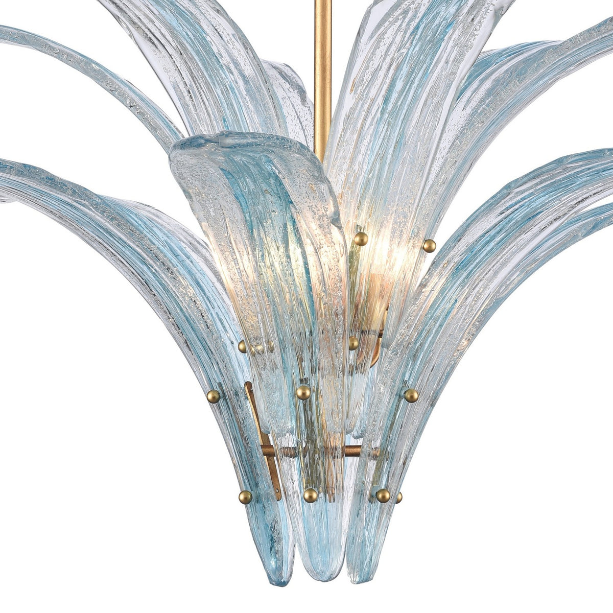 Arabela Lighting - 85391-6 - Six Light Pendant - Fiore - Antique Gold Leaf