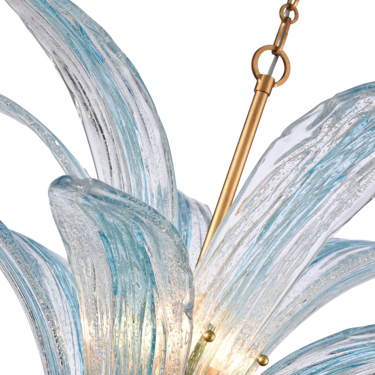 Arabela Lighting - 85391-6 - Six Light Pendant - Fiore - Antique Gold Leaf