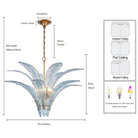 Arabela Lighting - 85391-6 - Six Light Pendant - Fiore - Antique Gold Leaf