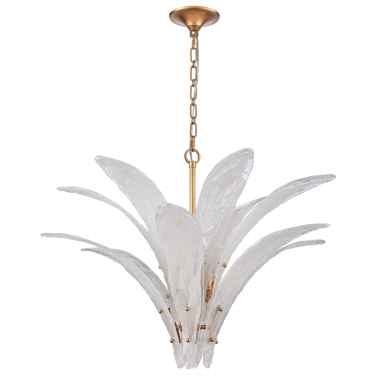 Arabela Lighting - 85491-6 - Six Light Pendant - Fiore - Antique Gold Leaf