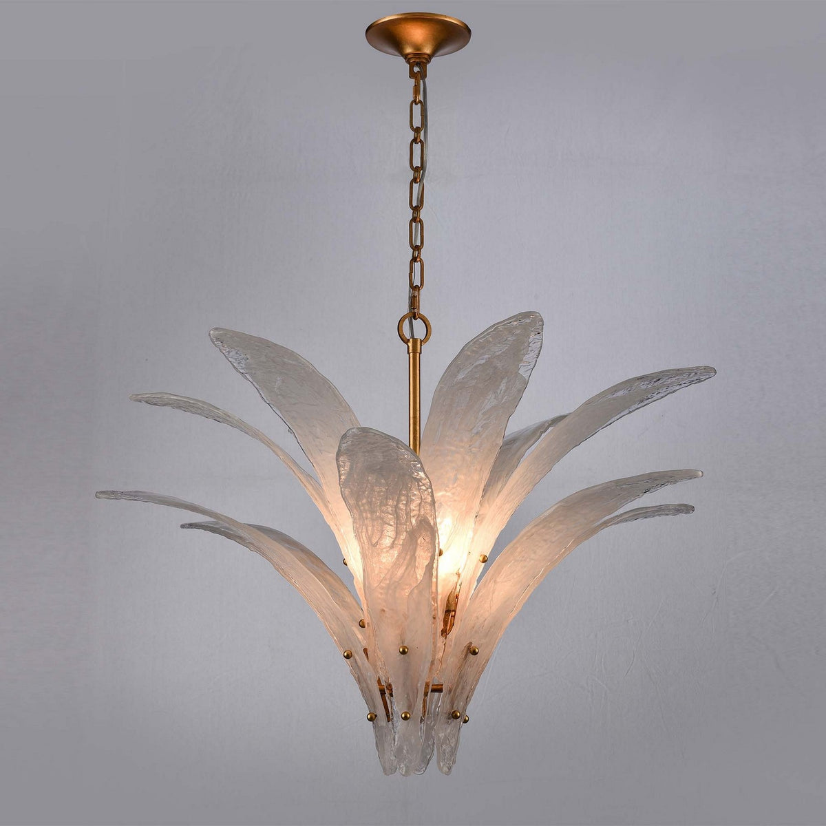 Arabela Lighting - 85491-6 - Six Light Pendant - Fiore - Antique Gold Leaf