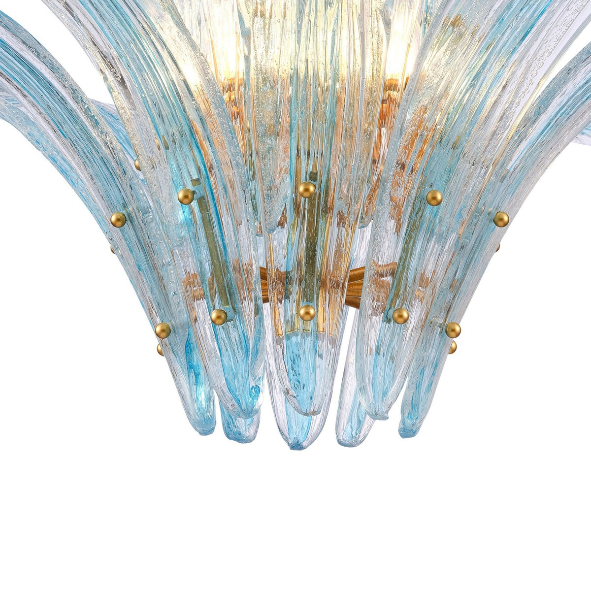Arabela Lighting - 85390-10 - Ten Light Pendant - Fiore - Antique Gold Leaf
