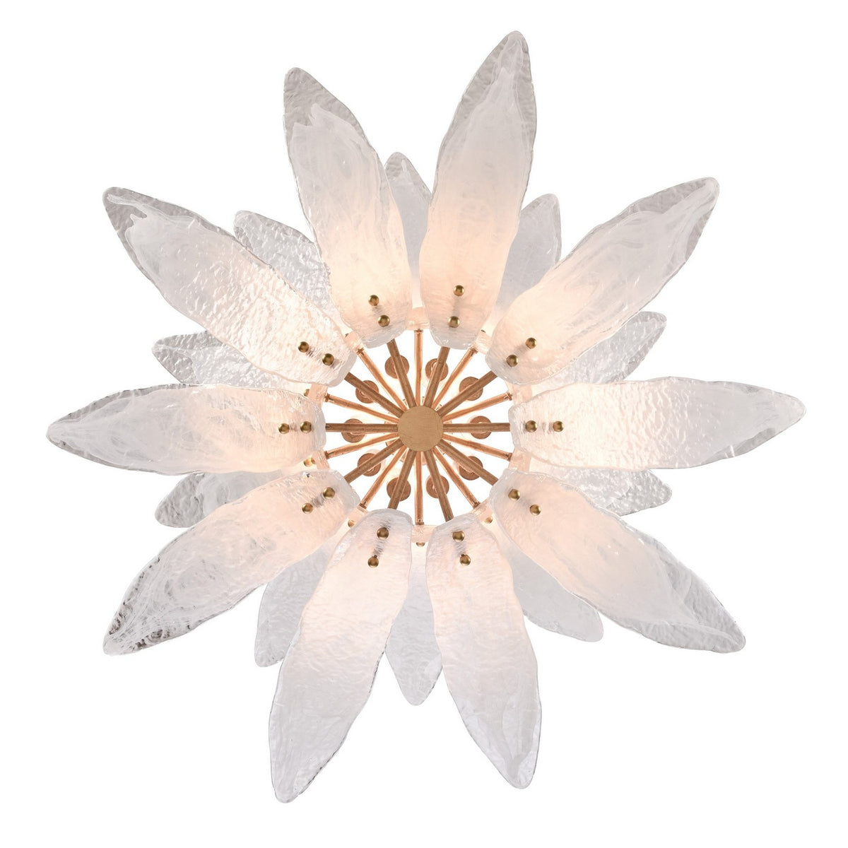 Arabela Lighting - 85490-10 - Ten Light Pendant - Fiore - Antique Gold Leaf