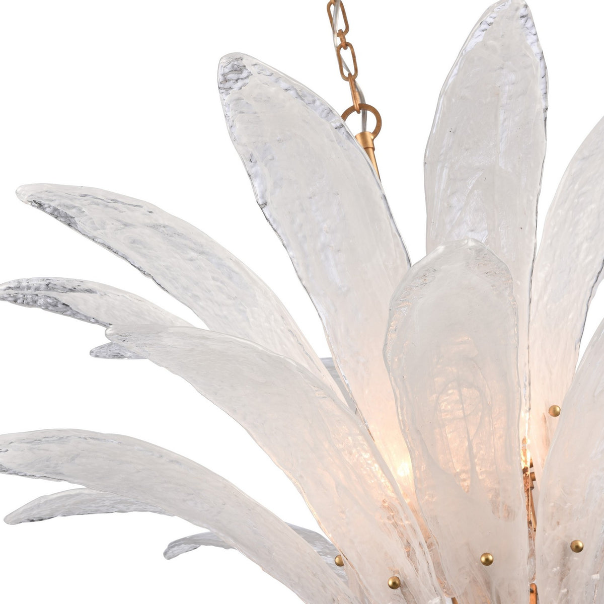 Arabela Lighting - 85490-10 - Ten Light Pendant - Fiore - Antique Gold Leaf