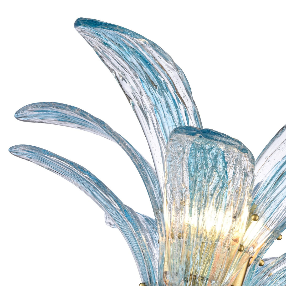 Arabela Lighting - 85394-5 - Five Light Semi Flush Mount - Fiore - Antique Gold Leaf