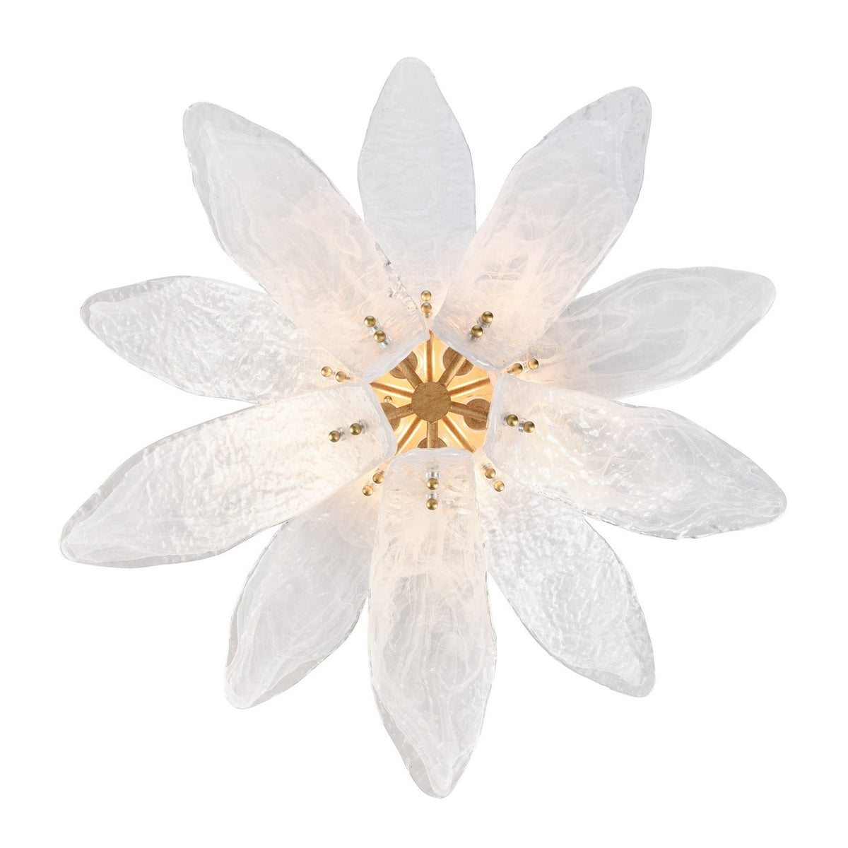 Arabela Lighting - 85494-5 - Five Light Semi Flush Mount - Fiore - Antique Gold Leaf