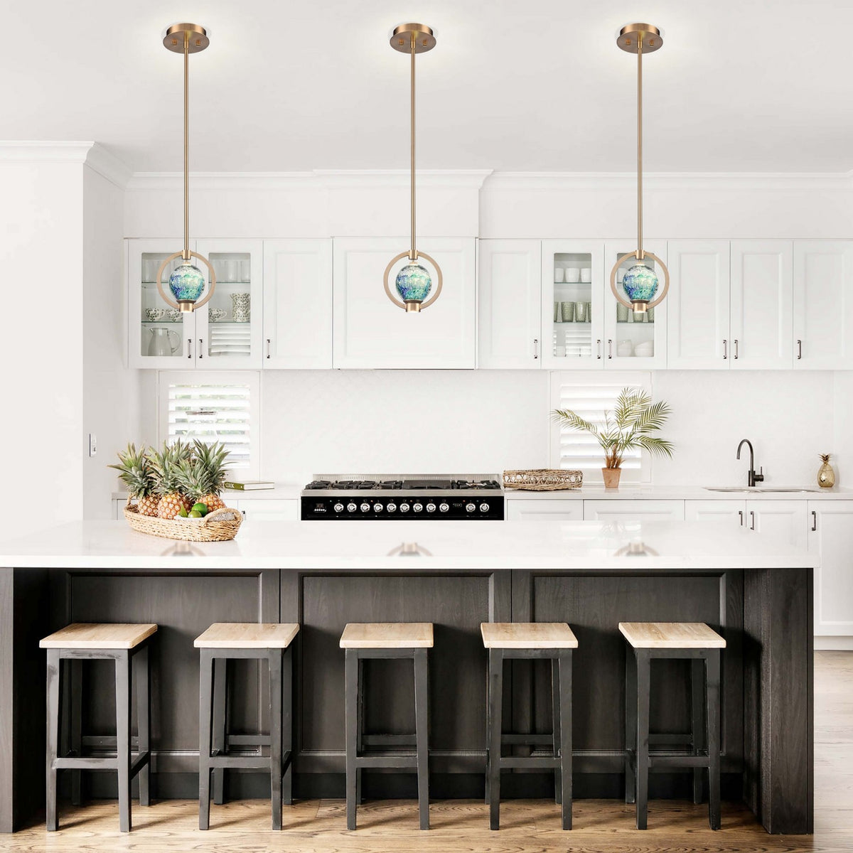 Arabela Lighting - 85406-1 - LED Pendant - Utopia - Lacquered Gold