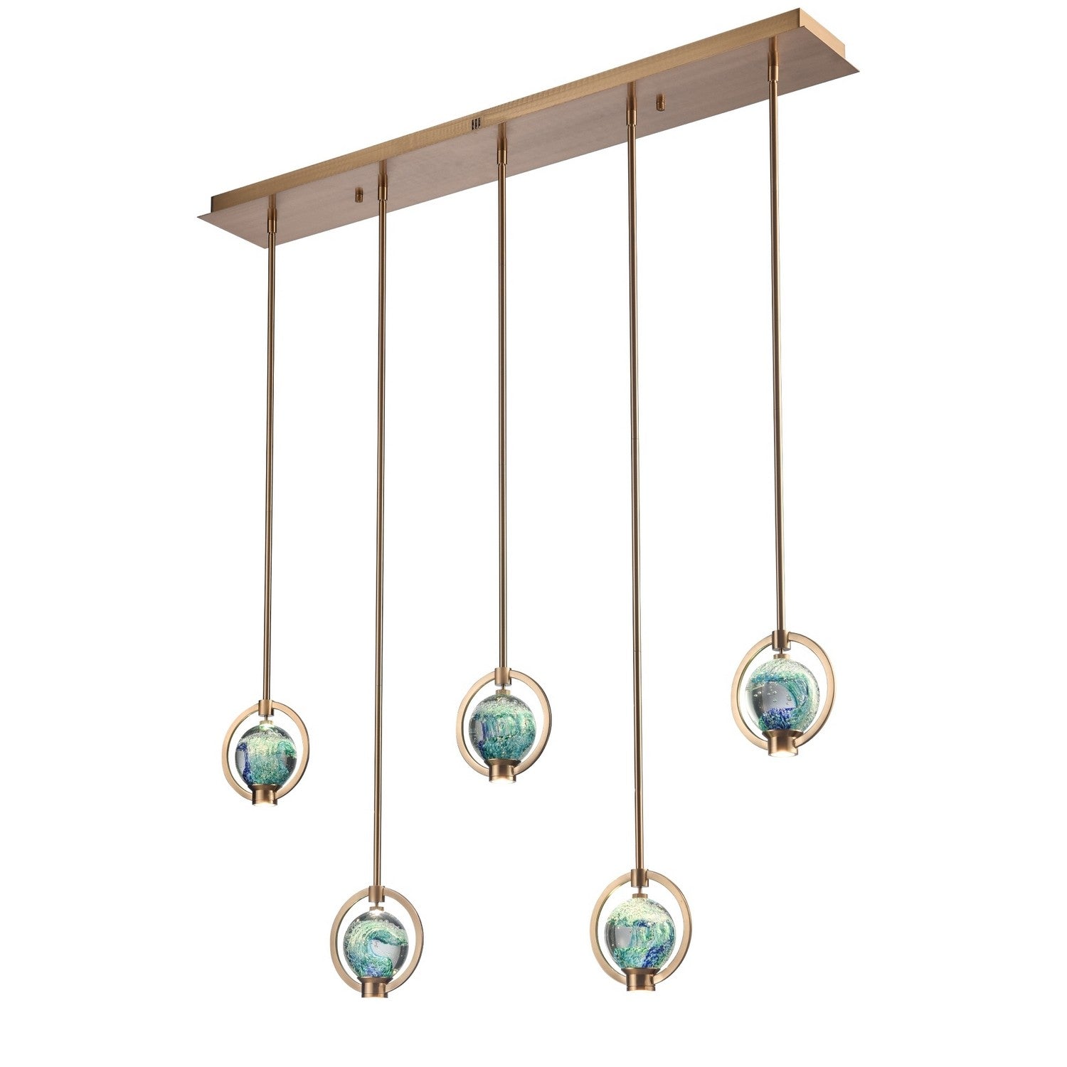 Éclairage Arabela - 85404-5 - LED Suspension - Utopie - Or laqué