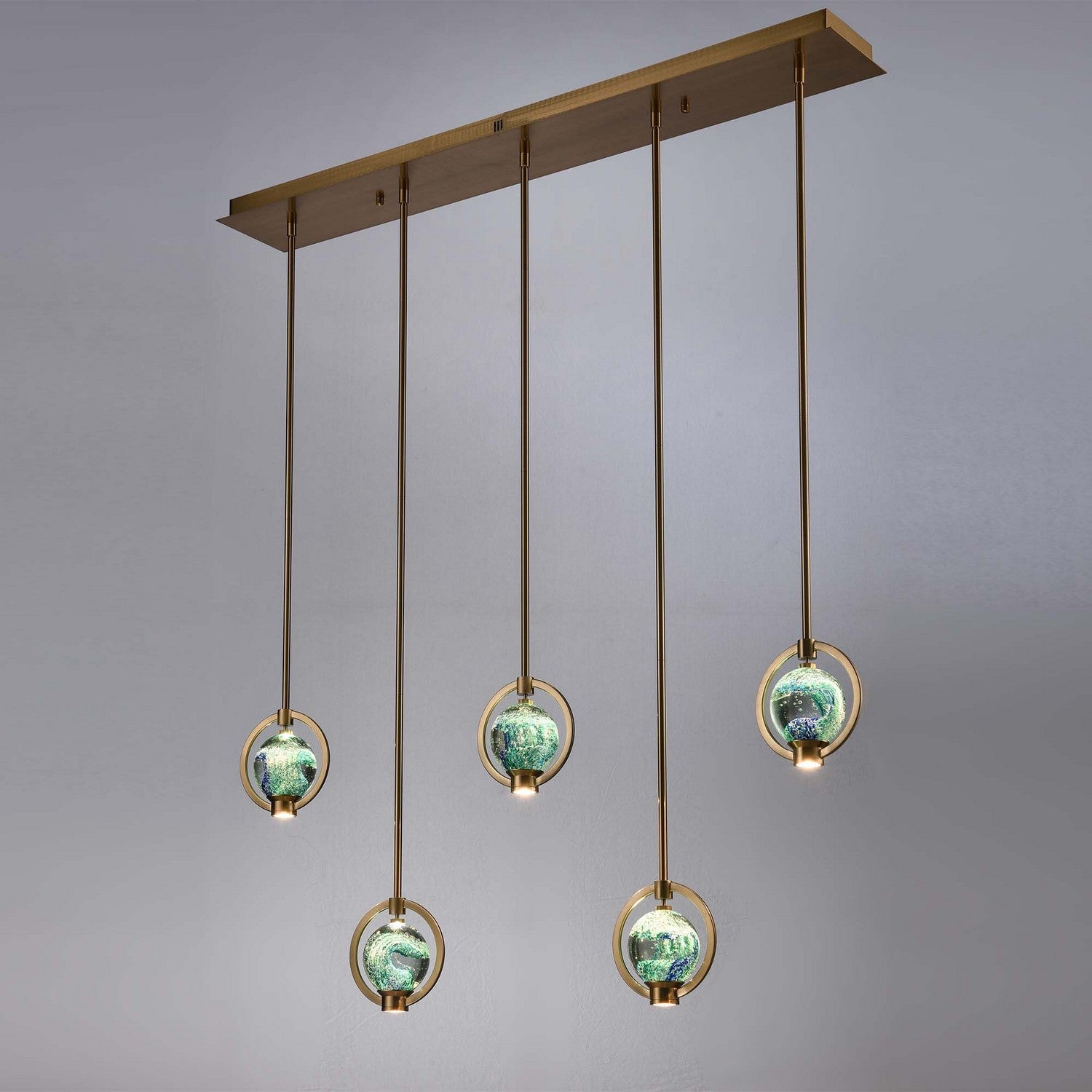 Éclairage Arabela - 85404-5 - LED Suspension - Utopie - Or laqué