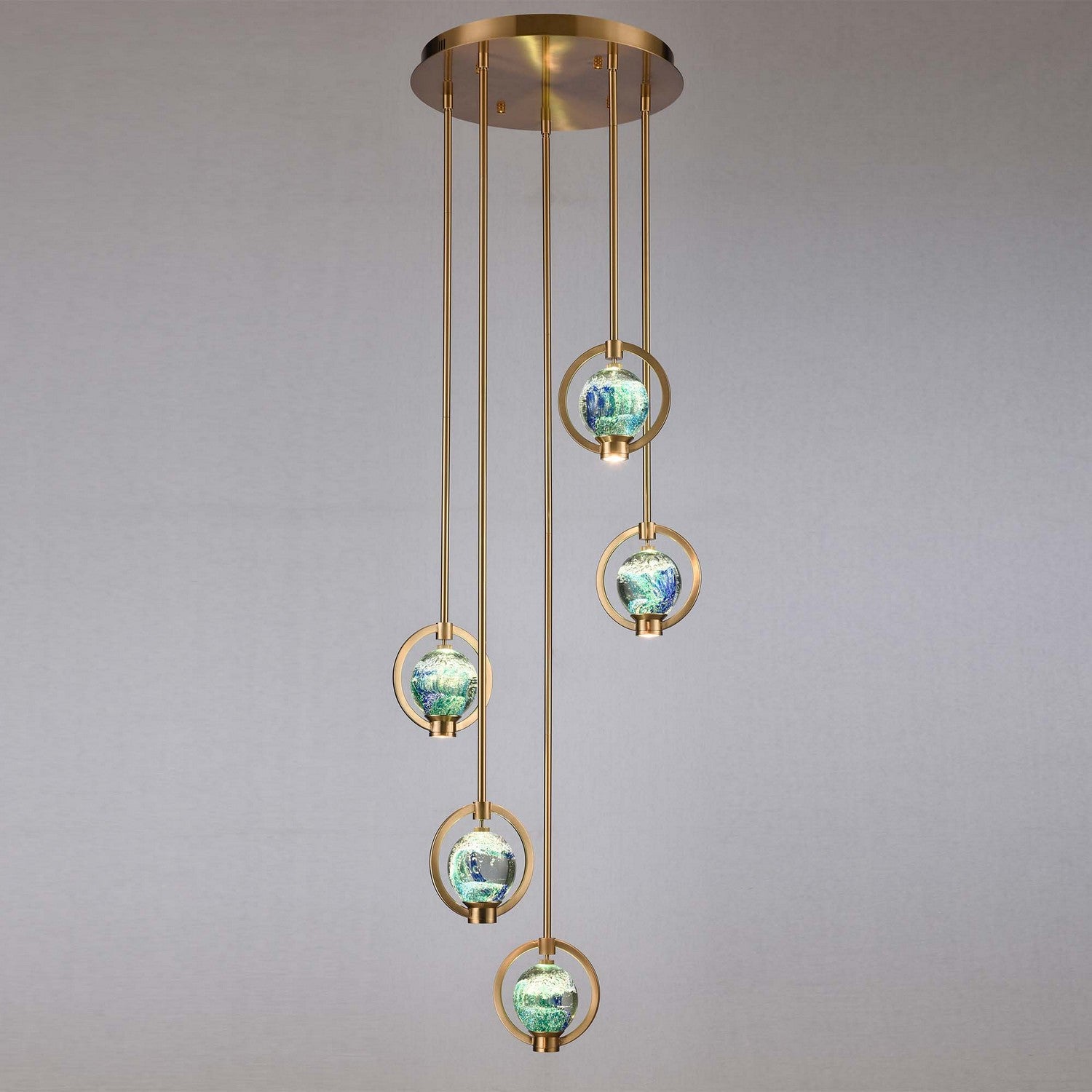 Éclairage Arabela - 85400-5 - LED Suspension - Utopie - Or laqué