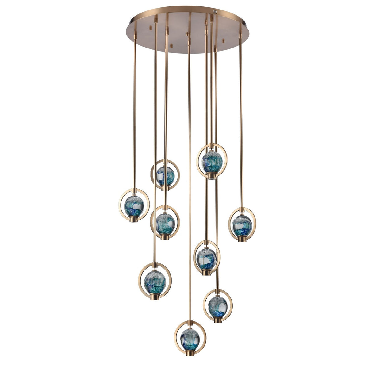 Arabela Lighting - 85401-9 - LED Pendant - Utopia - Lacquered Gold