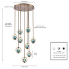 Arabela Lighting - 85401-9 - LED Pendant - Utopia - Lacquered Gold