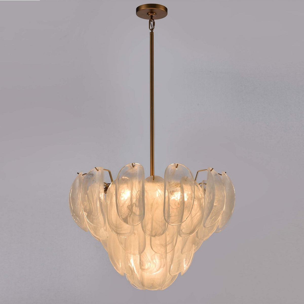 Arabela Lighting - 85410-7 - Seven Light Pendant - Chateau - Satin Brass
