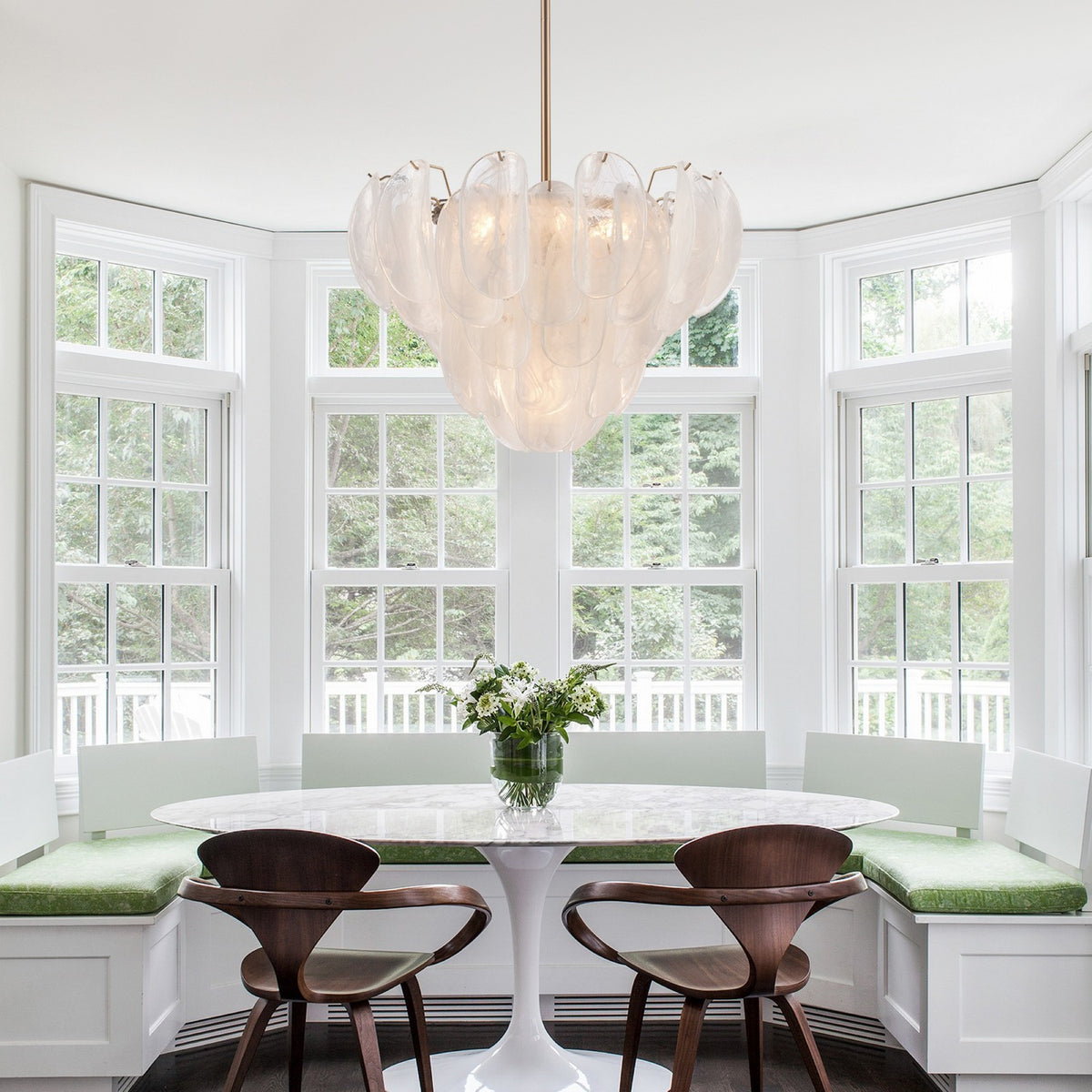 Arabela Lighting - 85410-7 - Seven Light Pendant - Chateau - Satin Brass