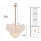 Arabela Lighting - 85410-7 - Sept lumières Suspension Château - Laiton satiné