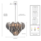 Arabela Lighting - 85510-7 - Sept lumières Suspension - Château - Chrome poli