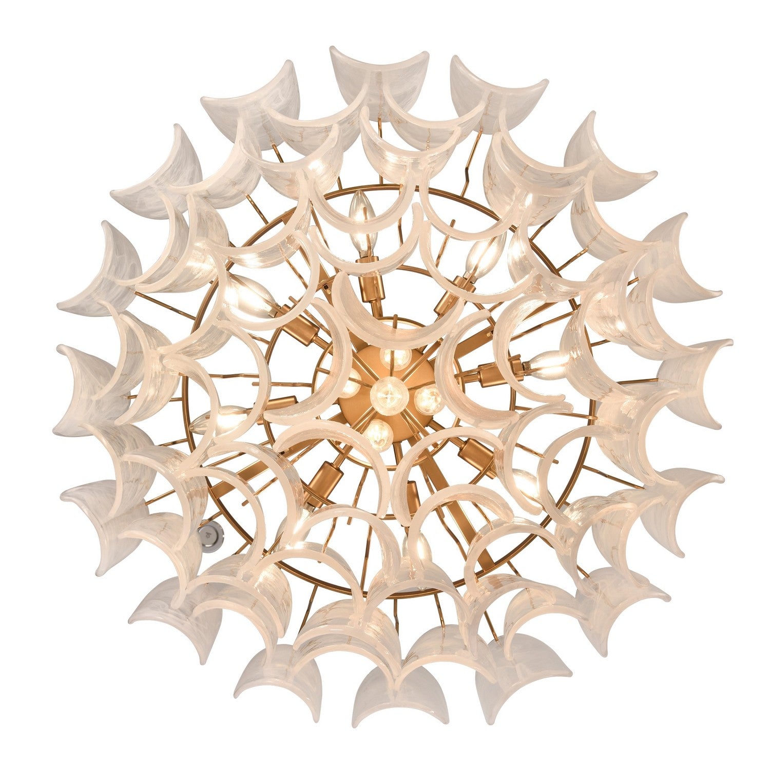 Arabela Lighting - 85411-13 - Luminaire à 13 lampes Suspension Château - Laiton satiné