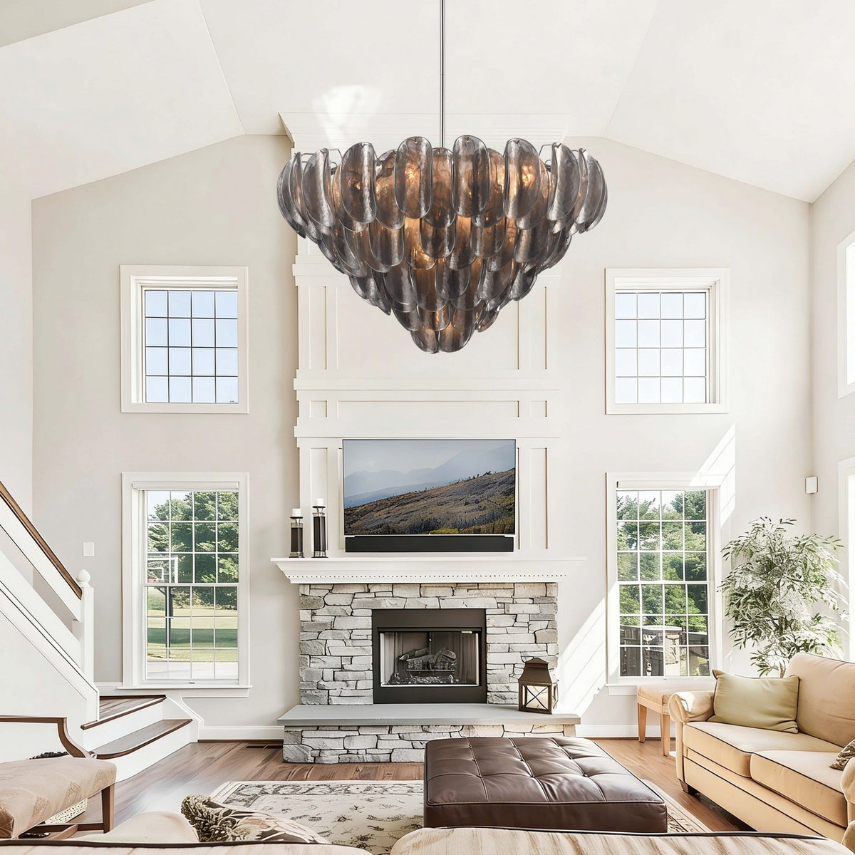 Arabela Lighting - 85512-17 - 17 Light Pendant - Chateau - Polished Chrome