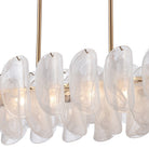Arabela Lighting - 85413-6 - Luminaire linéaire à six lampes Suspendu Château - Laiton satiné