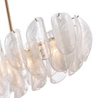 Arabela Lighting - 85413-6 - Luminaire linéaire à six lampes Suspendu Château - Laiton satiné