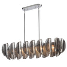 Arabela Lighting - 85513-6 - Luminaire linéaire à six lampes Suspendu - Château - Chrome poli