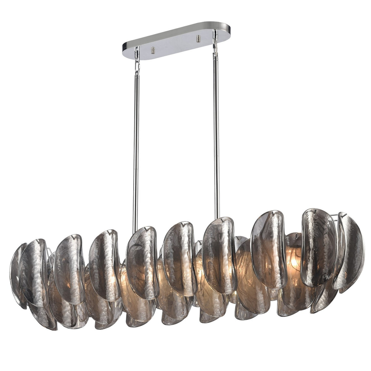 Arabela Lighting - 85513-6 - Six Light Linear Chandelier - Chateau - Polished Chrome