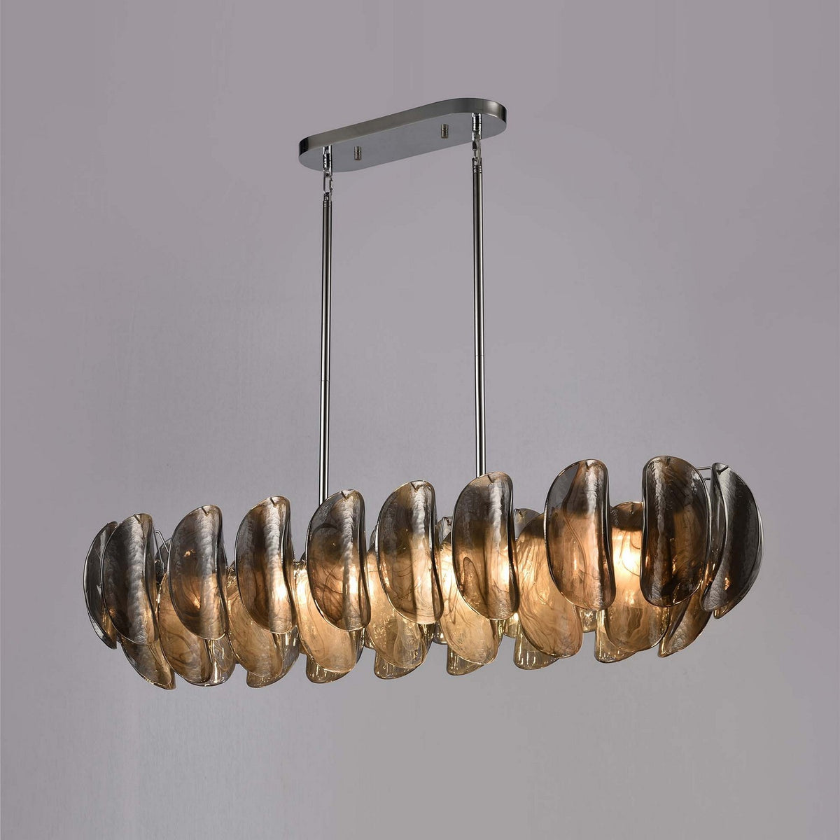 Arabela Lighting - 85513-6 - Six Light Linear Chandelier - Chateau - Polished Chrome