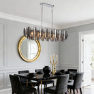 Arabela Lighting - 85513-6 - Luminaire linéaire à six lampes Suspendu - Château - Chrome poli