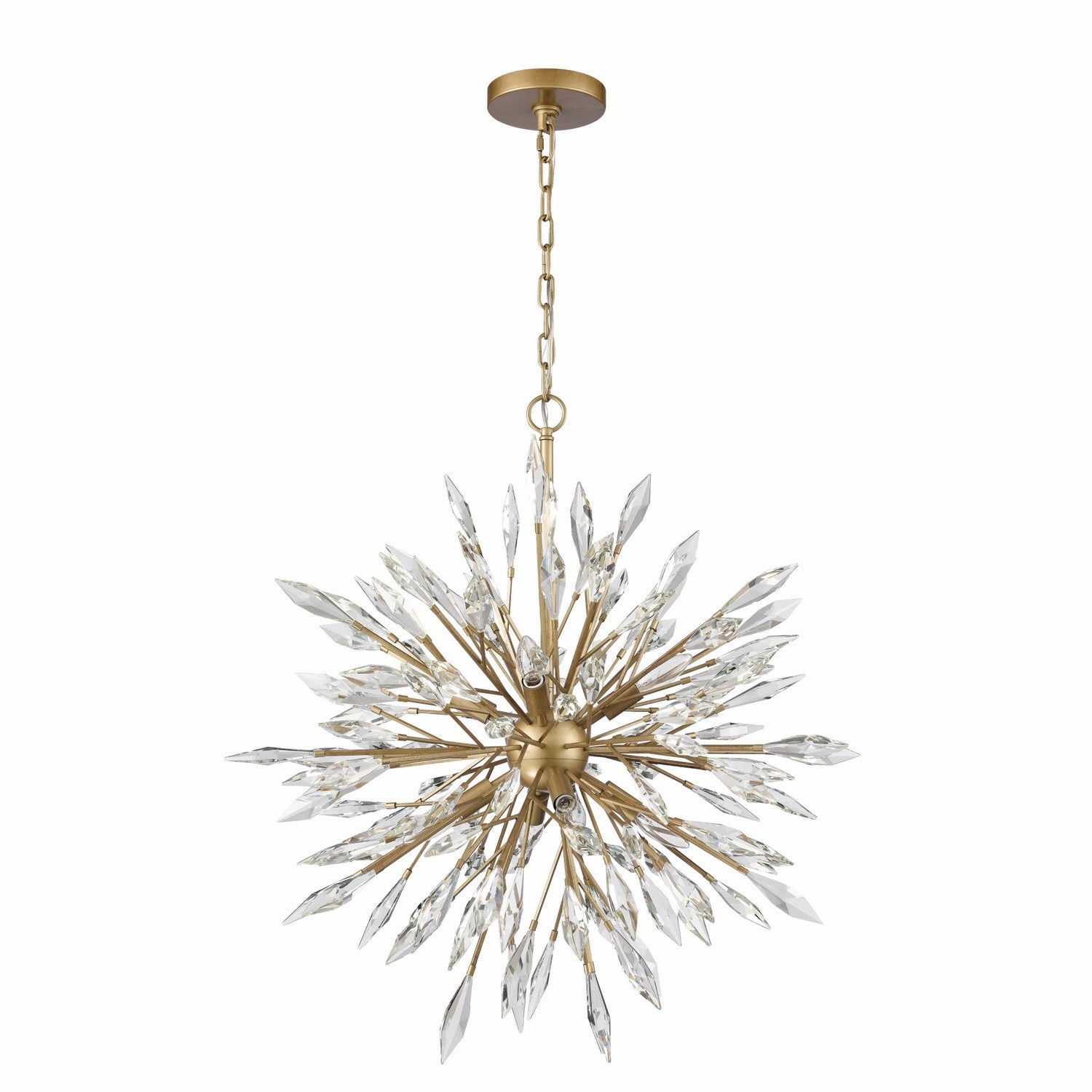 Arabela Lighting - 85421-8 - Huit lampes Suspendu - Fusion de cristaux - Or péruvien