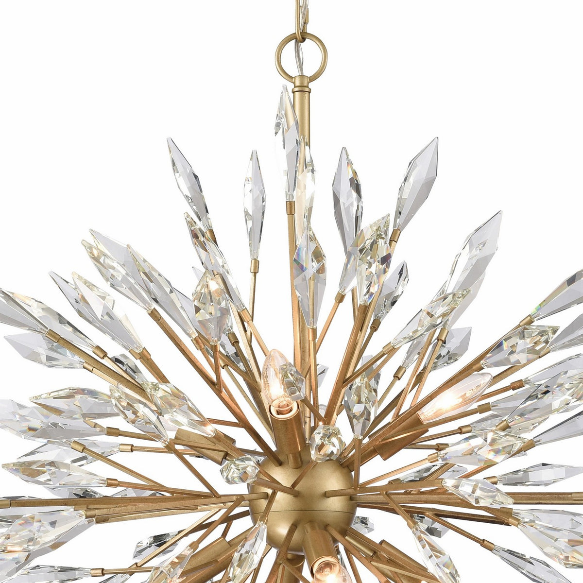 Arabela Lighting - 85421-8 - Eight Light Chandelier - Crystal Fusion - Peruvian Gold
