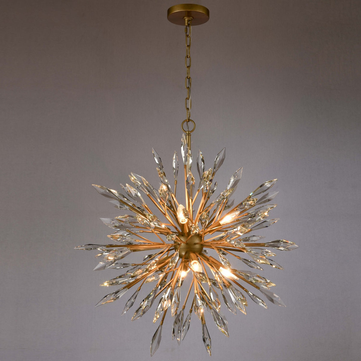 Arabela Lighting - 85421-8 - Eight Light Chandelier - Crystal Fusion - Peruvian Gold