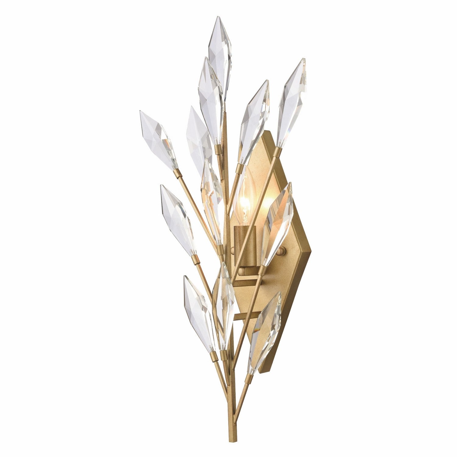 Arabela Lighting - 85423-1 - Une lampe Murale - Fusion de cristaux - Or péruvien