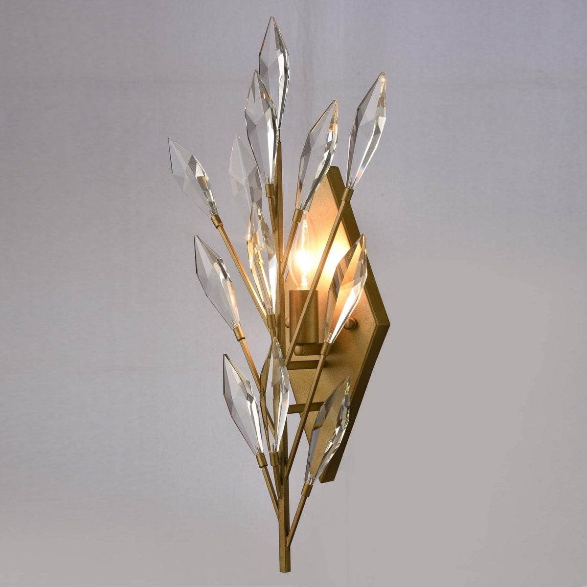 Arabela Lighting - 85423-1 - Une lampe Murale - Fusion de cristaux - Or péruvien